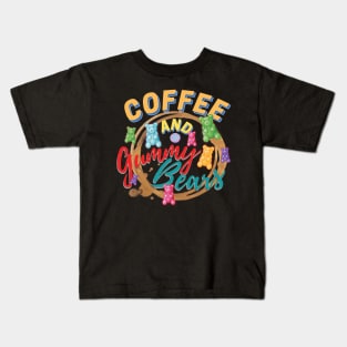 Coffee And Gummy Bears Kids T-Shirt